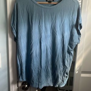 Blue loose fitting shirt